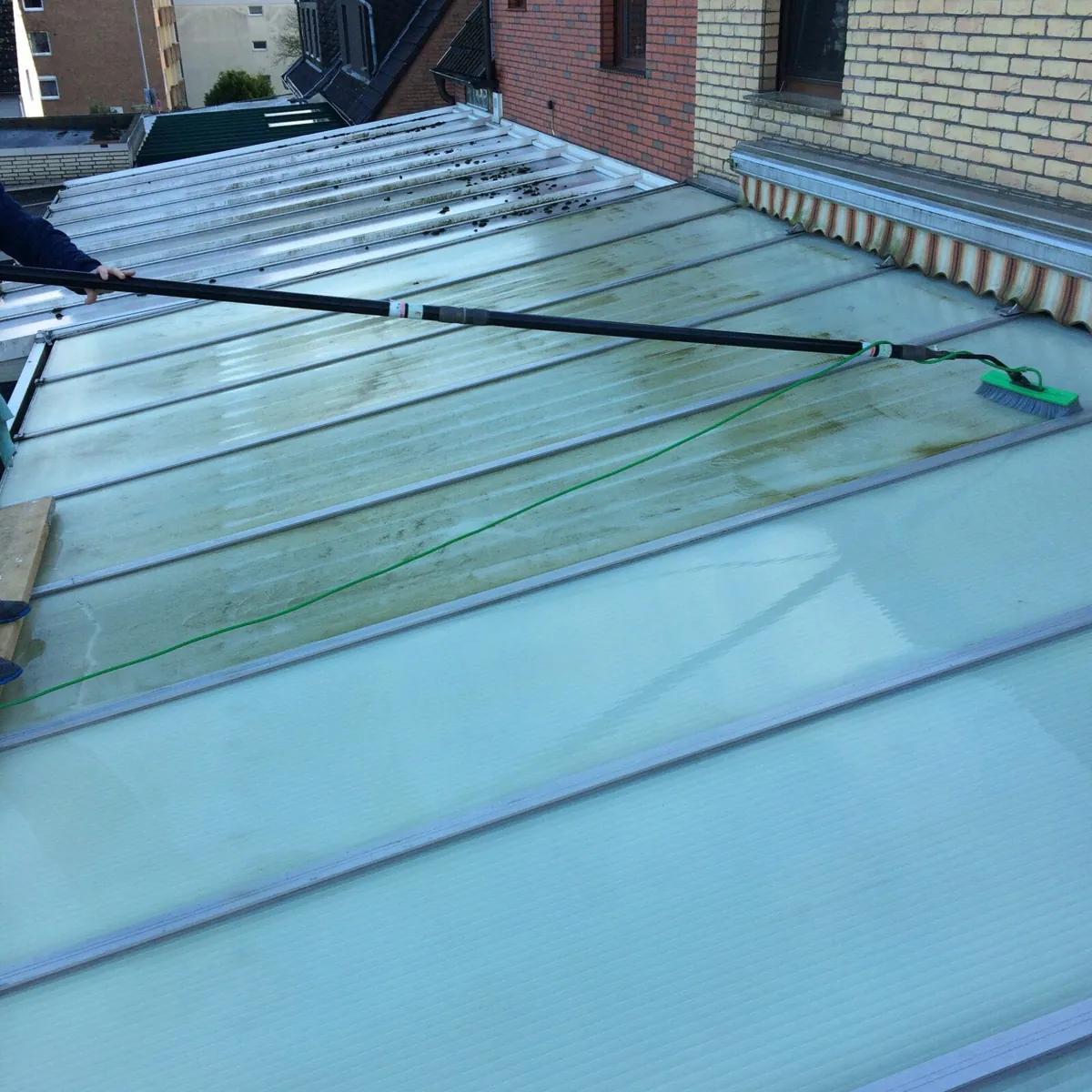 Glasdachreinigung